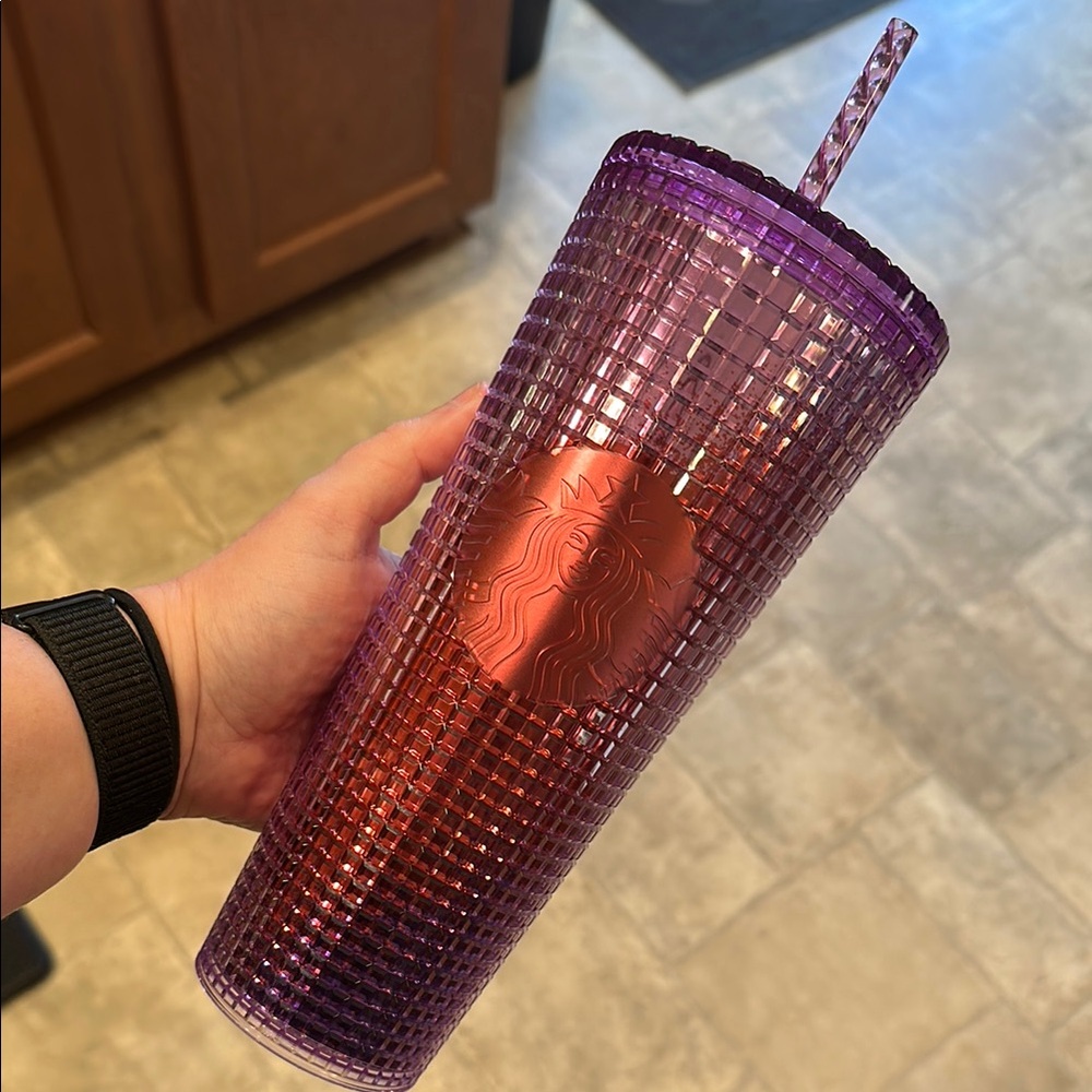 Starbucks Purple Tumbler with Straw